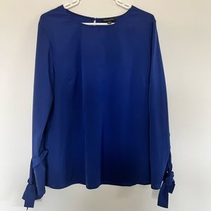 Banana republic blue tie-Steve blouse